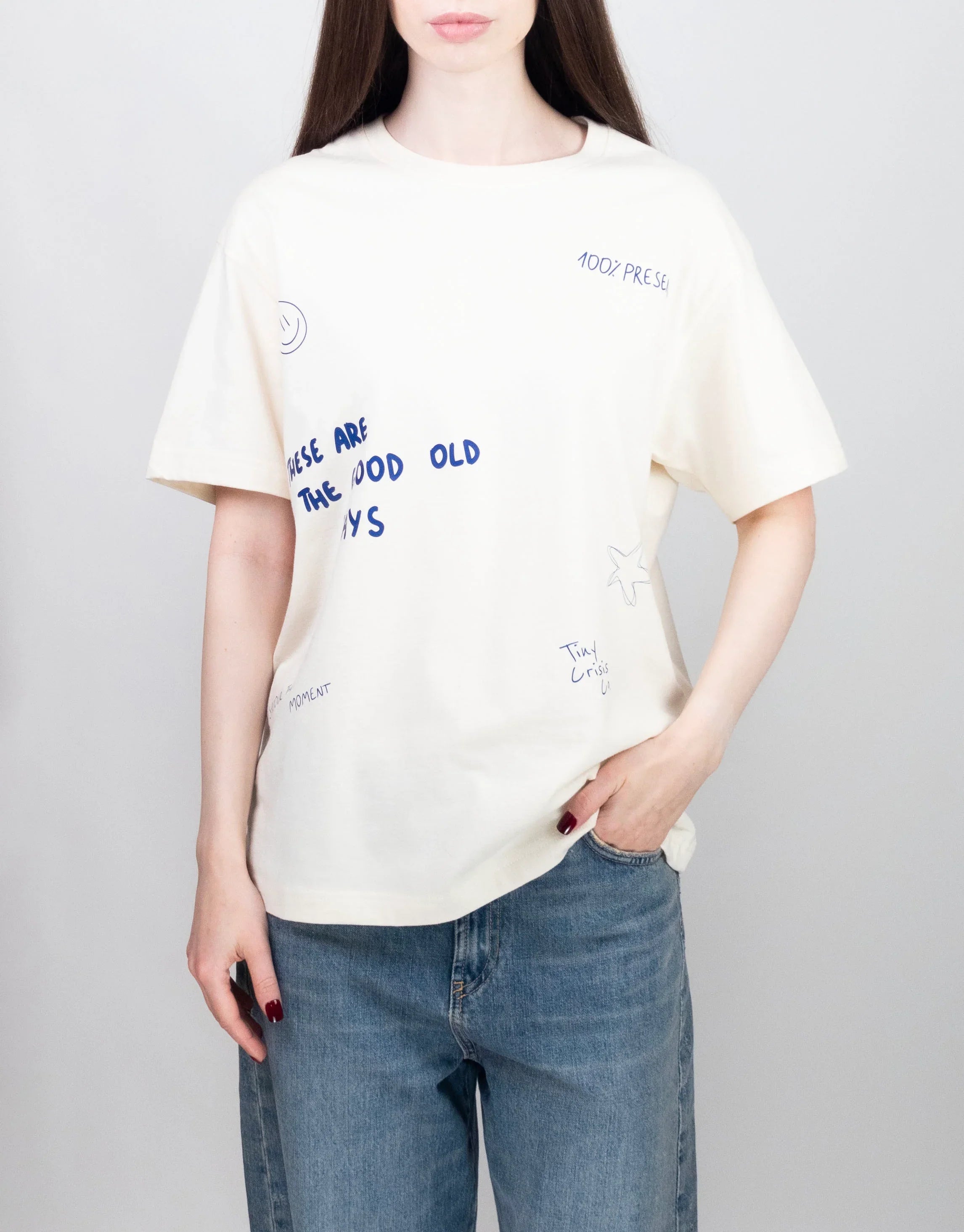 THESE ARE THE GOOD OLD DAYS CLOUD SOFT TEE - BEIGE