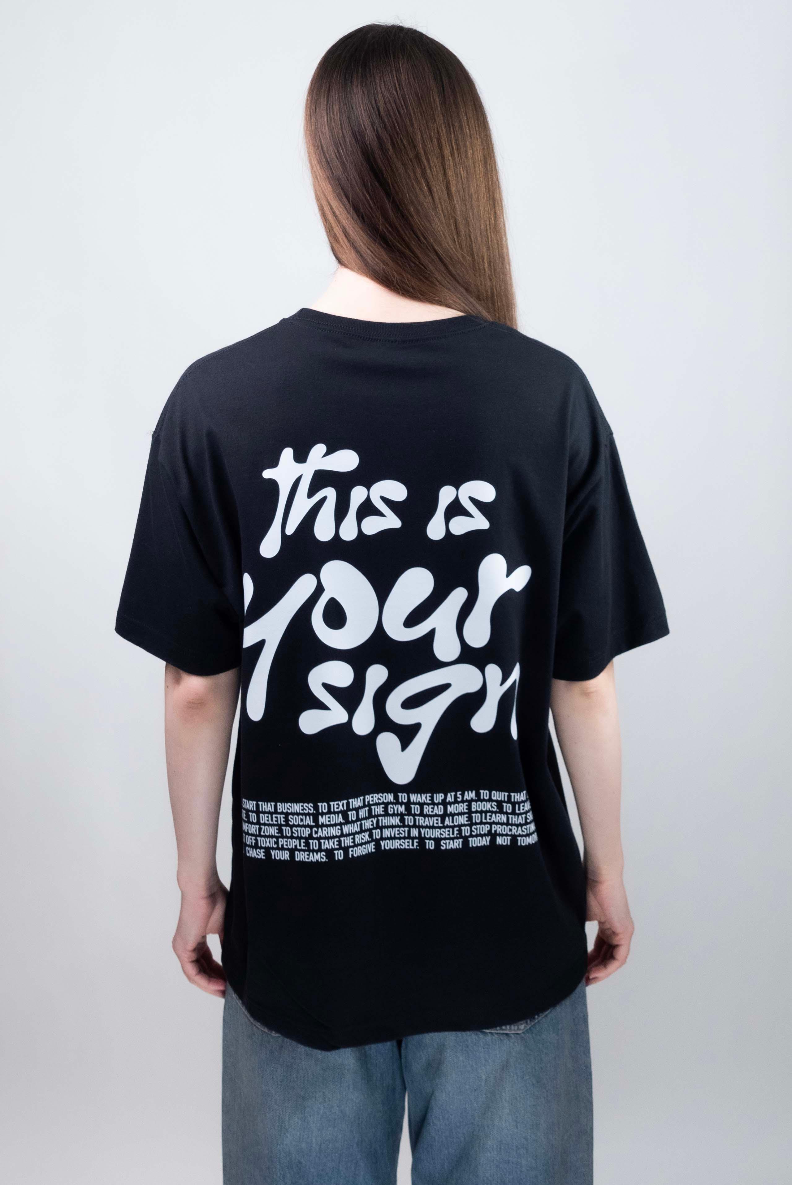 THIS IS YOUR SIGN CLOUD SOFT TEE - BLACK