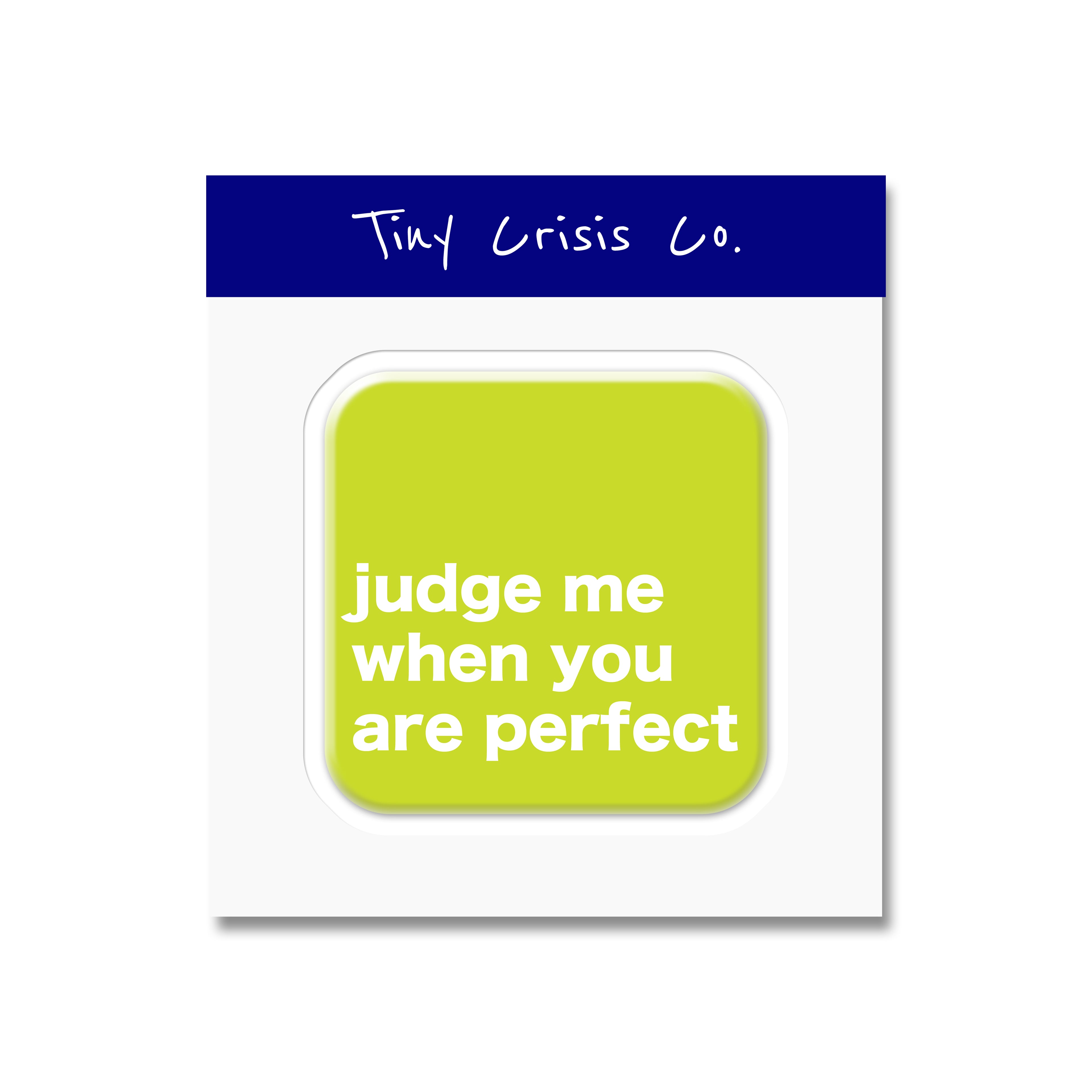 Judge Me When You Are Perfect 3D Sticker