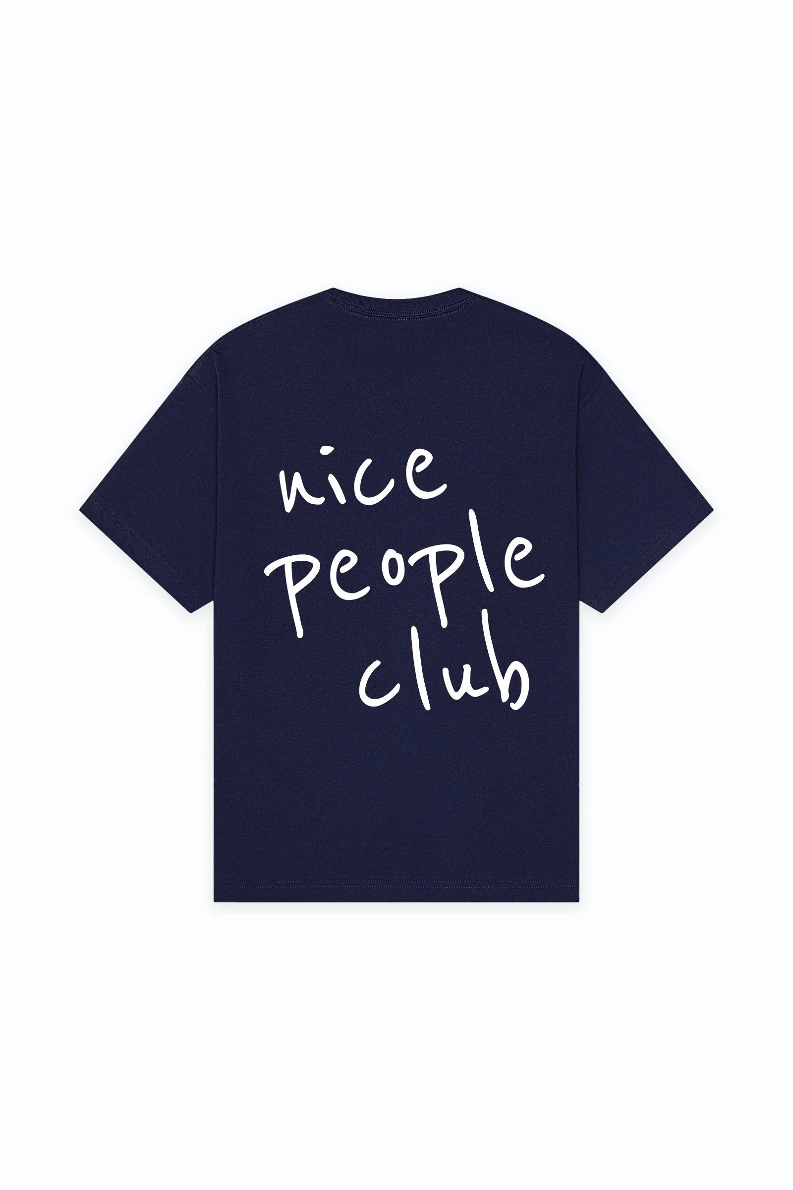 NICE PEOPLE CLUB CLOUD SOFT TEE - NAVY