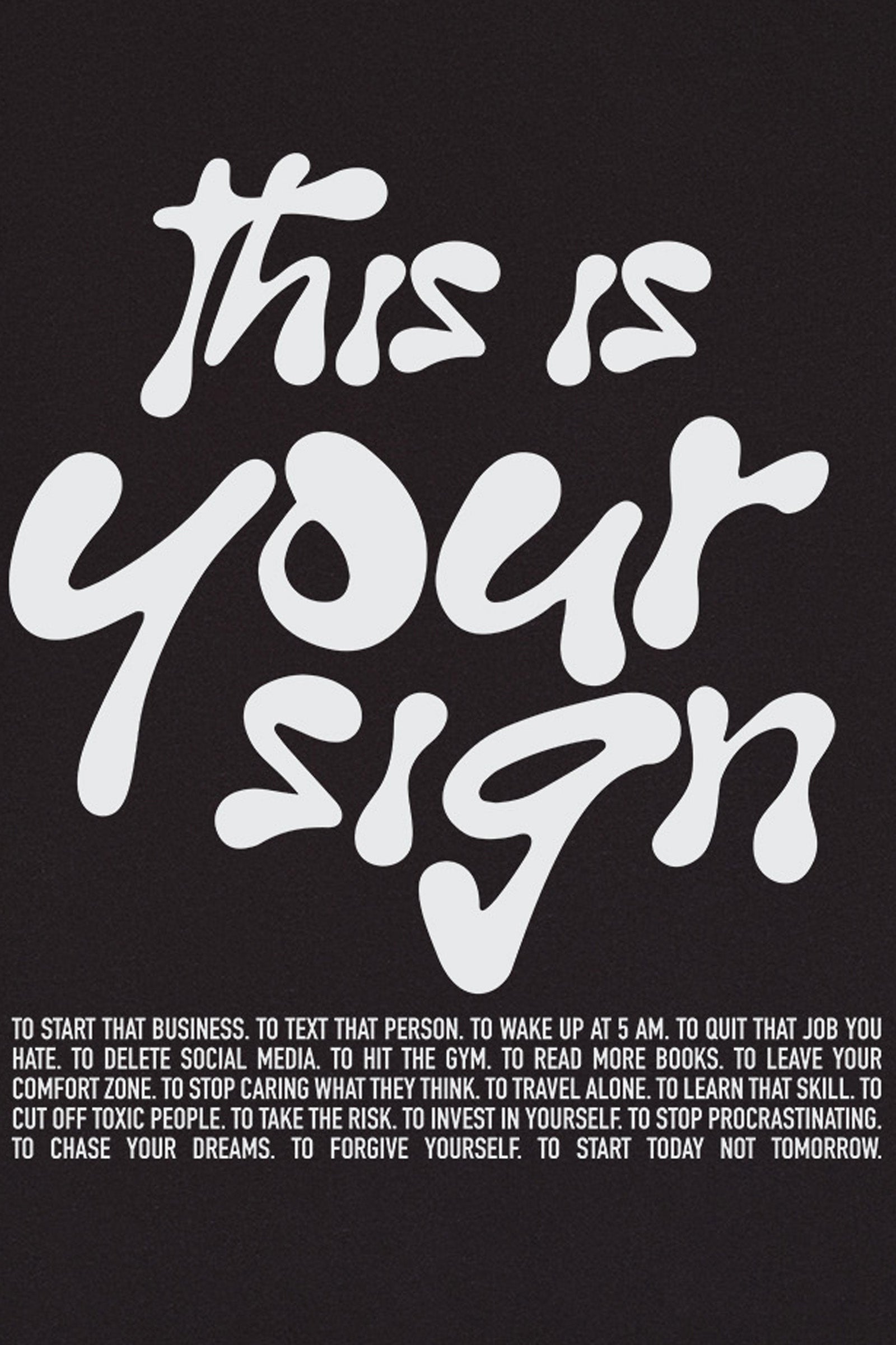 THIS IS YOUR SIGN CLOUD SOFT TEE - BLACK