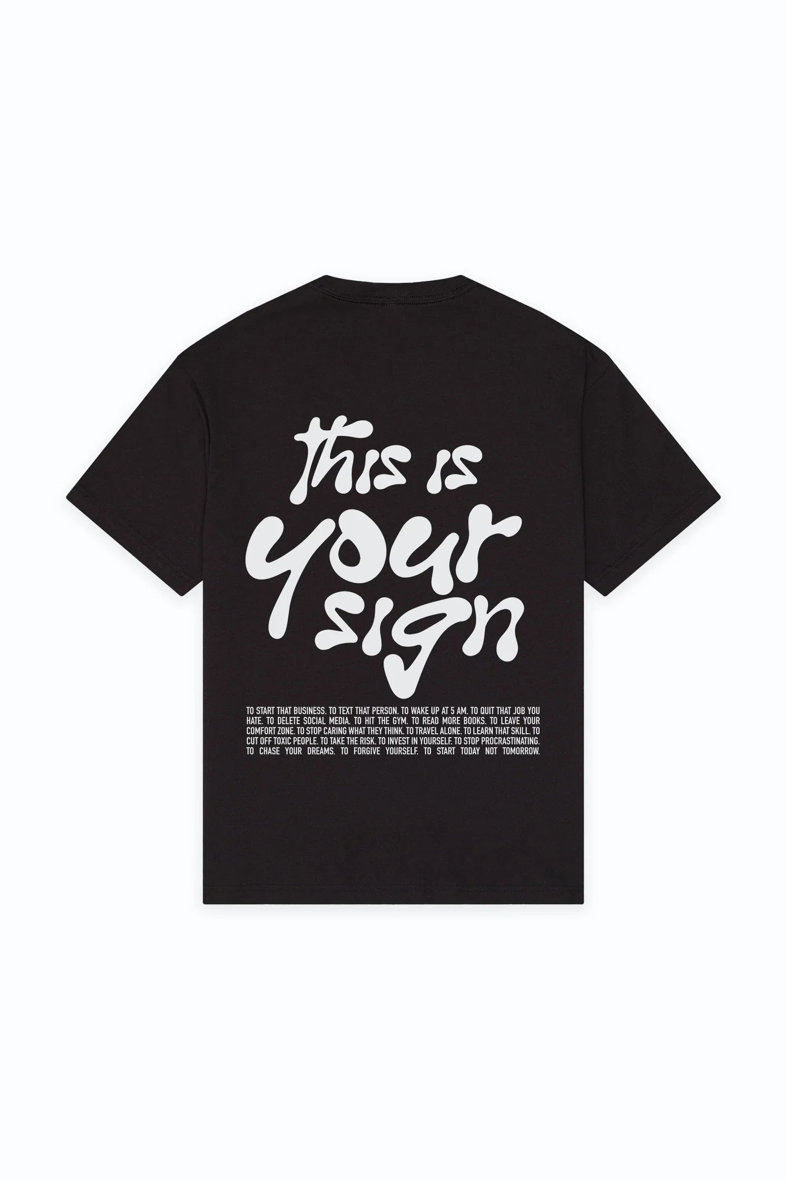 THIS IS YOUR SIGN CLOUD SOFT TEE - BLACK